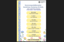 Sommergudstjenester 2026 i Norkirken Nedenes